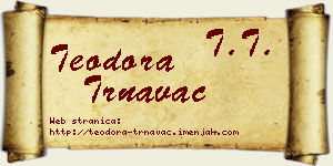 Teodora Trnavac vizit kartica